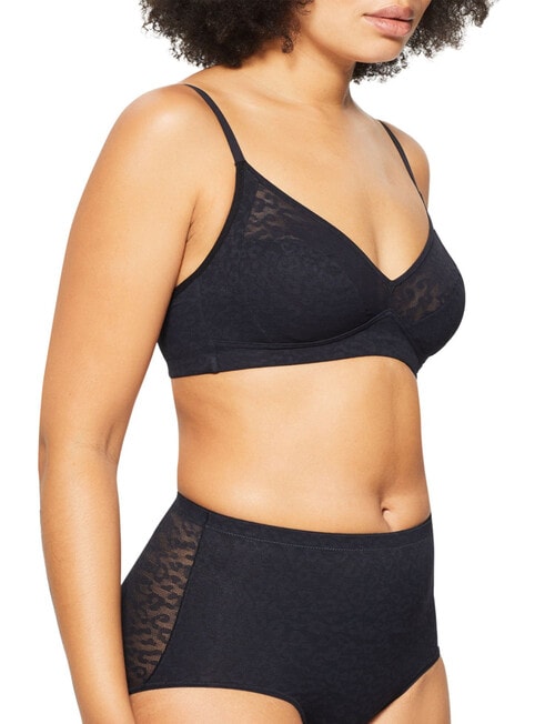 Nancy Ganz Lace Supreme Bralette, Black product photo View 02 L