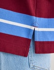 Zest Stripe Rugby Top, Blue product photo View 05 S