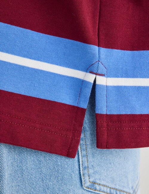 Zest Stripe Rugby Top, Blue product photo View 05 L