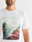 Kauri Trail Short Sleeve Tee, White product photo View 04 S