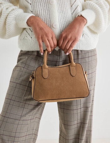Zest Bowling Crossbody Bag, Tan product photo