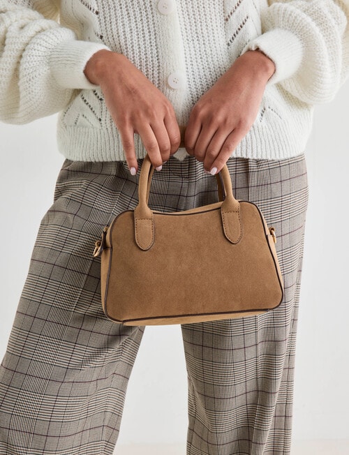Zest Bowling Crossbody Bag, Tan product photo