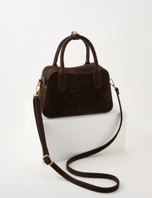 Zest Bowling Crossbody Bag, Chocolate product photo