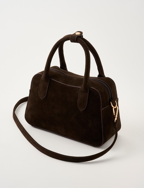 Zest Bowling Crossbody Bag, Chocolate product photo View 03 L