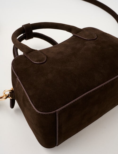 Zest Bowling Crossbody Bag, Chocolate product photo View 06 L