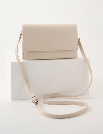 Boston + Bailey Classic Crossbody Bag, Bone product photo