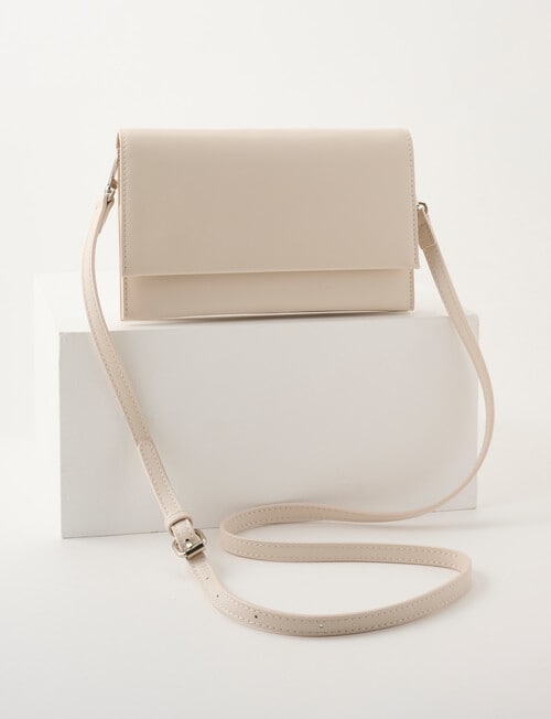 Boston + Bailey Classic Crossbody Bag, Bone product photo