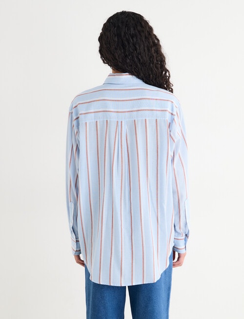 Zest Voile Shirt, Blue Stripe product photo View 02 L
