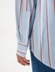 Zest Voile Shirt, Blue Stripe product photo View 05 S