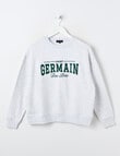 No Issue St Germain Applique Crew, Oat Marle product photo