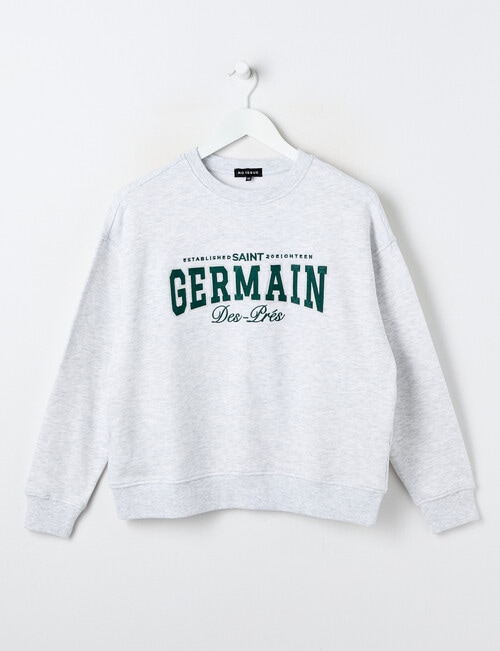 No Issue St Germain Applique Crew, Oat Marle product photo