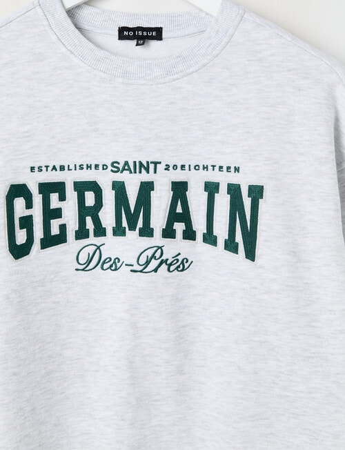 No Issue St Germain Applique Crew, Oat Marle product photo View 02 L