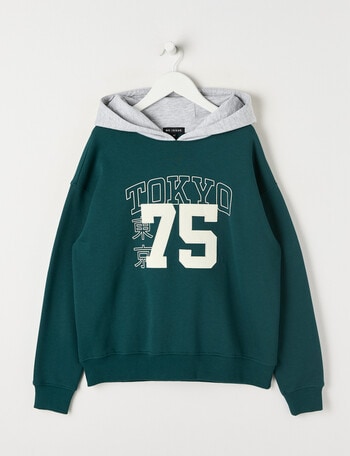 No Issue Tokyo Oversize Hoodie, Green product photo