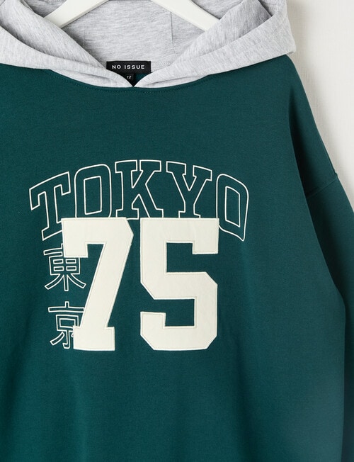 No Issue Tokyo Oversize Hoodie, Green product photo View 02 L