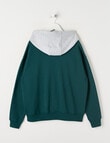 No Issue Tokyo Oversize Hoodie, Green product photo View 03 S