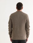 Chisel Button Neck Sweater, Sand product photo View 02 S