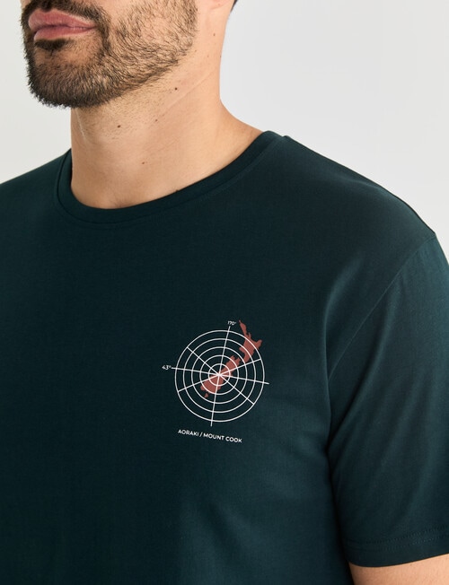Kauri Trail Short Sleeve Tee, Dark Forest product photo View 04 L