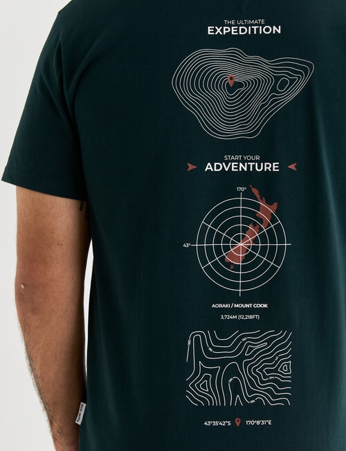 Kauri Trail Short Sleeve Tee, Dark Forest product photo View 06 L