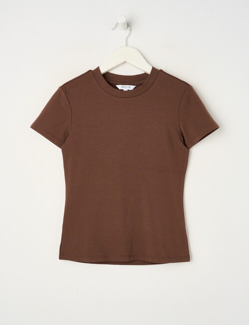 Switch Giselle Short Sleeve Tee, Chocolate product photo