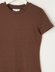 Switch Giselle Short Sleeve Tee, Chocolate product photo View 02 S