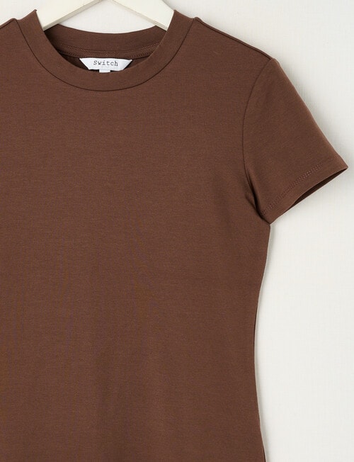 Switch Giselle Short Sleeve Tee, Chocolate product photo View 02 L
