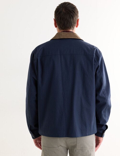 Chisel Barn Jacket, Navy product photo View 02 L