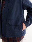 Chisel Barn Jacket, Navy product photo View 06 S
