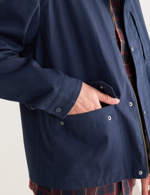 Chisel Barn Jacket, Navy product photo View 07 L