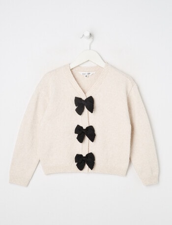 Mac & Ellie Bow Cardigan, Natural product photo