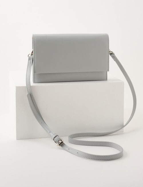 Boston + Bailey Classic Crossbody Bag, Grey product photo