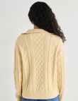 Zest Quarter Zip Knitwear, Lemon product photo View 02 S