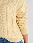Zest Quarter Zip Knitwear, Lemon product photo View 06 S