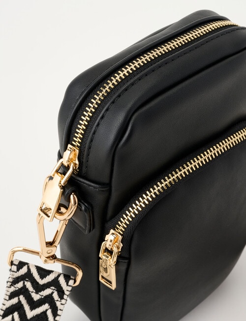 Boston + Bailey Zip Crossbody Bag, Black product photo View 05 L