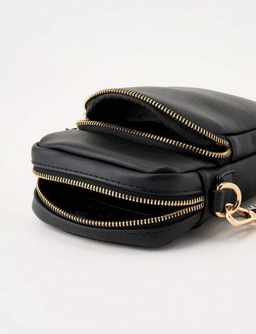 Boston + Bailey Zip Crossbody Bag, Black product photo View 06 L