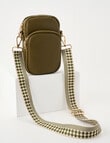 Boston + Bailey Zip Crossbody Bag, Olive product photo