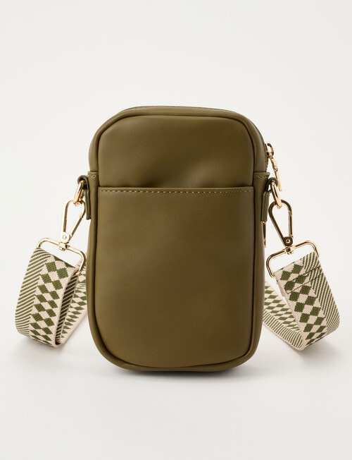 Boston + Bailey Zip Crossbody Bag, Olive product photo View 02 L