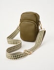 Boston + Bailey Zip Crossbody Bag, Olive product photo View 03 S