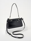 Whistle Belt Patent Shopper Bag, Black product photo