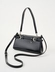 Whistle Belt Patent Shopper Bag, Black product photo View 03 S