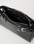 Whistle Belt Patent Shopper Bag, Black product photo View 07 S