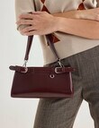 Whistle Belt Patent Shopper Bag, Cherry Lacquer product photo