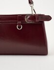 Whistle Belt Patent Shopper Bag, Cherry Lacquer product photo View 06 S