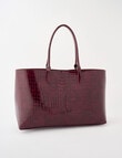 Whistle Croc Tote Bag, Cherry Lacquer product photo