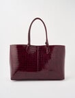 Whistle Croc Tote Bag, Cherry Lacquer product photo View 02 S