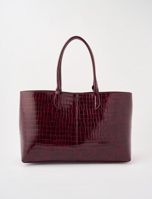 Whistle Croc Tote Bag, Cherry Lacquer product photo View 02 L