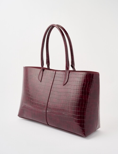 Whistle Croc Tote Bag, Cherry Lacquer product photo View 03 L