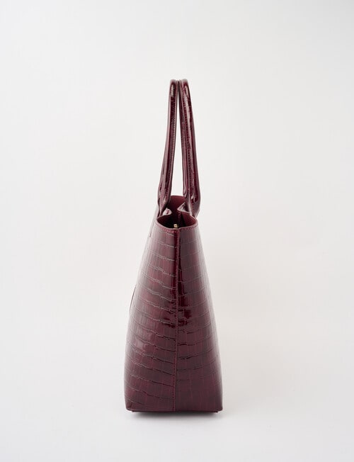 Whistle Croc Tote Bag, Cherry Lacquer product photo View 04 L