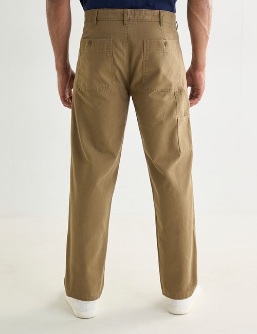 Gasoline Carpenter Straight Leg Chino, Tan product photo View 02 L