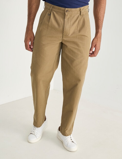 Gasoline Carpenter Straight Leg Chino, Tan product photo View 03 L