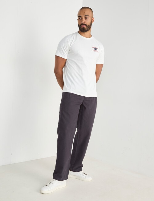 Gasoline Carpenter Straight Leg Chino, Washed Black product photo View 03 L